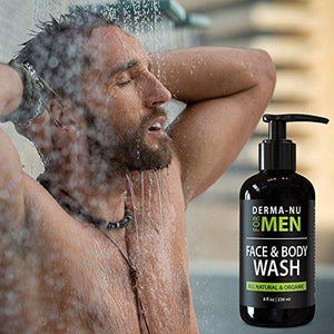 All-In-One Anti Aging Daily Skincare Set for Men - Gentleman's Grooming Kit - Unclogs Pores, Fights Acne and for Ingrown Hair Prevention - 3 Piece Set