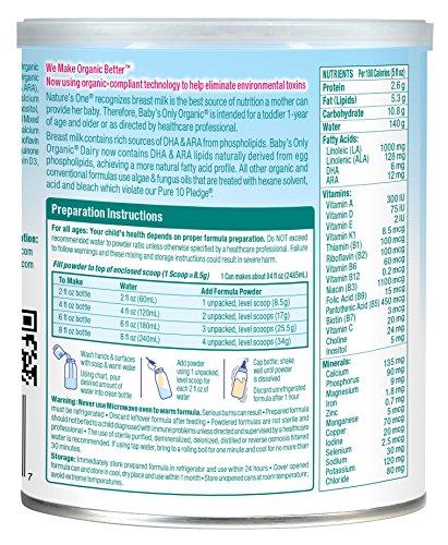 Baby's Only Organic Dairy with DHA & ARA Formula, 12.7 Ounce