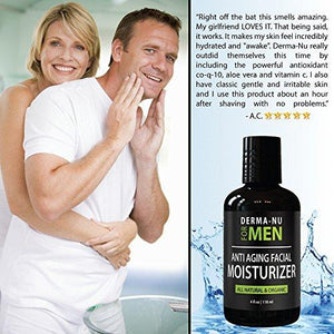 All-In-One Anti Aging Daily Skincare Set for Men - Gentleman's Grooming Kit - Unclogs Pores, Fights Acne and for Ingrown Hair Prevention - 3 Piece Set