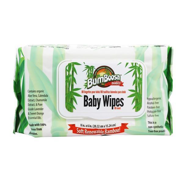Bum Boosa 100% Renewable Bamboo Baby Wipes (80 Wipes/Unit) Single Pack